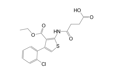 4-{[4-(2-chlorophenyl)-3-(ethoxycarbonyl)-2-thienyl]amino}-4-oxobutanoic acid