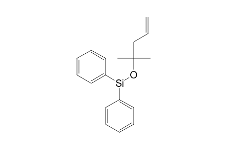 Diphenyl(2-methylpent-4-en-2-yloxy)silane