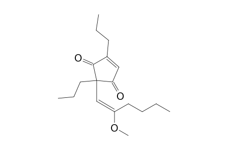 2,5-Dipropyl-5-(2-methoxy-hexenyl)cyclopent-2-ene-1,4-dione