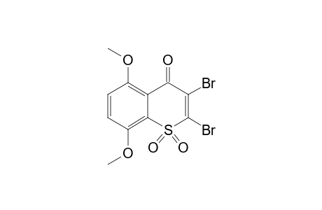 2,3-bis(bromanyl)-5,8-dimethoxy-1,1-bis(oxidanylidene)thiochromen-4-one