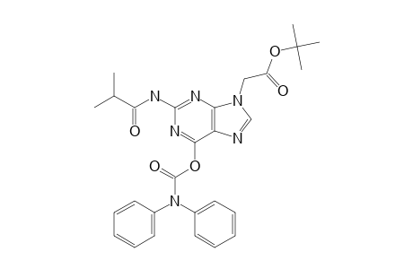 2-[6-[di(phenyl)carbamoyloxy]-2-(isobutyrylamino)purin-9-yl]acetic acid tert-butyl ester