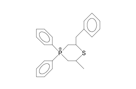 2-Benzyl-6-methyl-4,4-diphenyl-1,4-thiaphosphorinanium cation