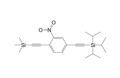 triisopropyl-[2-[3-nitro-4-(2-trimethylsilylethynyl)phenyl]ethynyl]silane