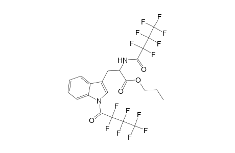Propyl 2-[(2,2,3,3,4,4,4-heptafluorobutanoyl)amino]-3-[1-(2,2,3,3,4,4,4-heptafluorobutanoyl)-1H-indol-3-yl]propanoate