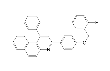 3-[4-(2-fluorobenzyl)oxyphenyl]-1-phenyl-benzo[f]quinoline