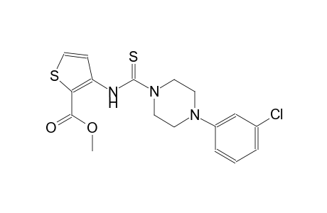 2-thiophenecarboxylic acid, 3-[[[4-(3-chlorophenyl)-1-piperazinyl]carbonothioyl]amino]-, methyl ester