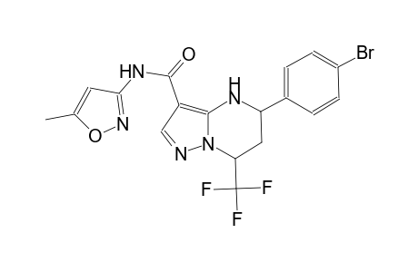 5-(4-bromophenyl)-N-(5-methyl-3-isoxazolyl)-7-(trifluoromethyl)-4,5,6,7-tetrahydropyrazolo[1,5-a]pyrimidine-3-carboxamide