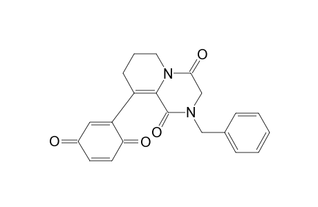2-Benzyl-9-(3,6-diketocyclohexa-1,4-dien-1-yl)-3,6,7,8-tetrahydropyrido[1,2-a]pyrazine-1,4-quinone