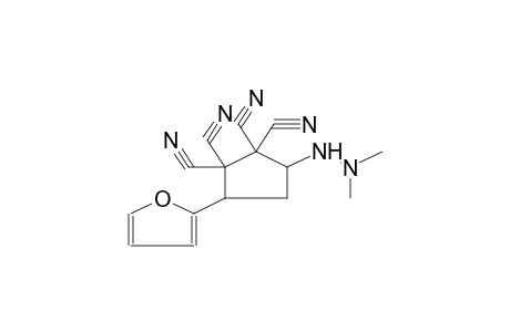 3-(2,2-DIMETHYLHYDRAZINO)-1,1,2,2-TETRACYANO-5-(2-FURYL)CYCLOPENTANE