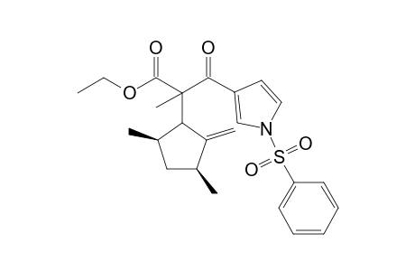 Ethyl (.alpha.(.xi.))-.alpha.-[(1.xi.,3S,5R)-3,5-Dimethyl-2-methylenecyclopentyl]-.alpha.-methyl-.beta.-oxo-1-(phenylsulfonyl)-1H-pyrrole-3-propanoate