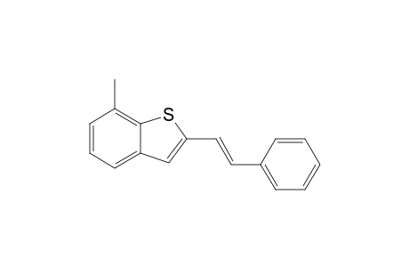 Benzo[b]thiophene, 7-methyl-2-(2-phenylethenyl)-
