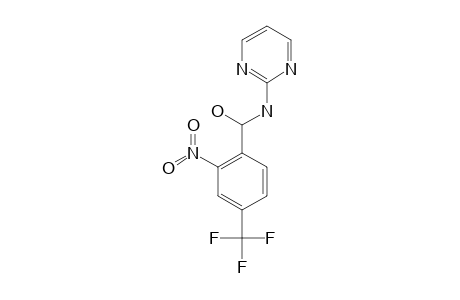 [2-NITRO-4-(TRIFLUOROMETHYL)-PHENYL]-(PYRIMIDIN-2-YLAMINO)-METHANOL