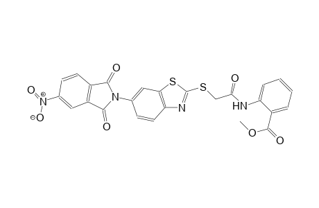 benzoic acid, 2-[[[[6-(1,3-dihydro-5-nitro-1,3-dioxo-2H-isoindol-2-yl)-2-benzothiazolyl]thio]acetyl]amino]-, methyl ester