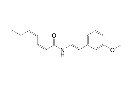 (2Z,4Z)-Heptadienoic acid [2-(3-methoxyphenyl)vinyl]amide