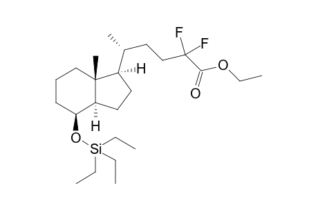 (8S,20R)-des-A,B-20-(3',3'-Difluoro-3'-ethoxycarbonylpropyl)-8.beta.-[(triethylsilyl)oxy]pregnane