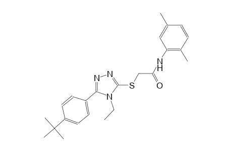 2-{[5-(4-tert-butylphenyl)-4-ethyl-4H-1,2,4-triazol-3-yl]sulfanyl}-N-(2,5-dimethylphenyl)acetamide
