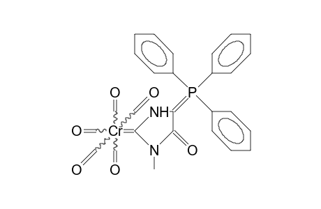 Pentacarbonyl-(1-methyl-5-oxo-4-triphenylphosphoranylidene-imidazolidin-2-ylidene)-chromium