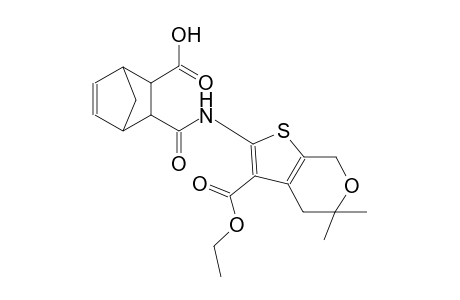 3-({[3-(ethoxycarbonyl)-5,5-dimethyl-4,7-dihydro-5H-thieno[2,3-c]pyran-2-yl]amino}carbonyl)bicyclo[2.2.1]hept-5-ene-2-carboxylic acid