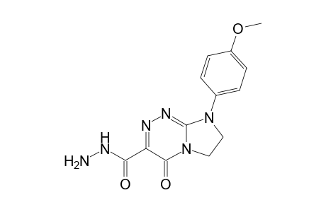 8-(4-Methoxyphenyl)-4-oxo-4,6,7,8-tetrahydroimidazo[2,1-c][1,2,4]triazine-3-carbohydrazide