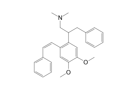 N-(2-{4,5-dimethoxy-2-[2-phenylethenyl]phenyl}-3-phenylpropyl)-N,N-dimethylamine