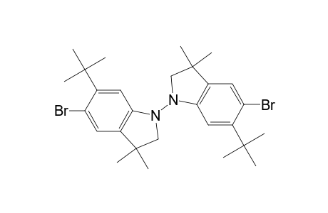 1,1'-Bi-1H-indole, 5,5'-dibromo-6,6'-bis(1,1-dimethylethyl)-2,2',3,3'-tetrahydro-3,3,3', 3'-tetramethyl-