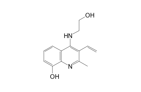 2-[(8-hydroxy-2-methyl-3-vinyl-4-quinolyl)amino]ethanol