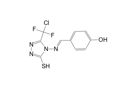 4-[(E)-({3-[chloro(difluoro)methyl]-5-sulfanyl-4H-1,2,4-triazol-4-yl}imino)methyl]phenol