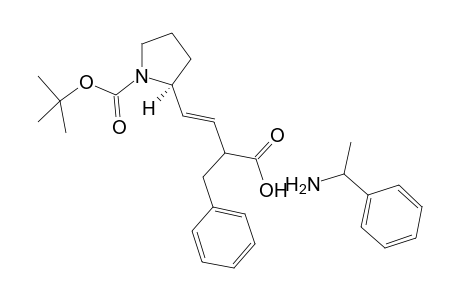.alpha.-Methyl benzylamino 2-benzyl-4-[1'-(t-butoxycarbonyl0pyrrolidin-2'-yl]but-3-enoate