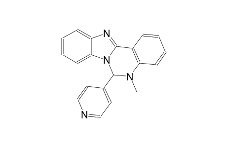 5-methyl-6-(4-pyridinyl)-5,6-dihydrobenzimidazo[1,2-c]quinazoline