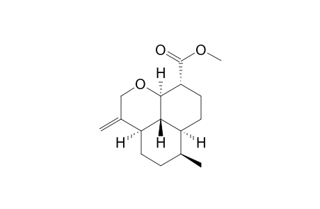 Naphtho[1,8-bc]pyran-9-carboxylic acid, dodecahydro-6-methyl-3-methylene-, methyl ester, (3a.alpha.,6.beta.,6a.alpha.,9.alpha.,9a.a lpha.,9b.beta.)-