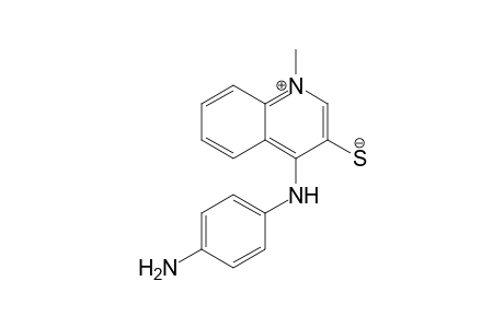 1-methyl-4-(4-aminophenylamino)quinolinium-3-thiolate