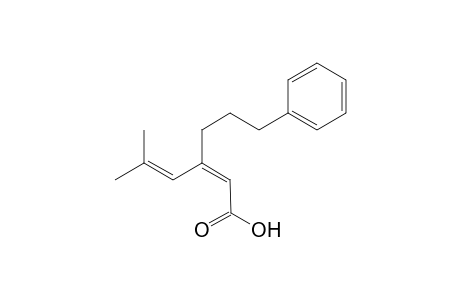 (Z)-5-methyl-3-(3-phenylpropyl)hexa-2,4-dienoic acid