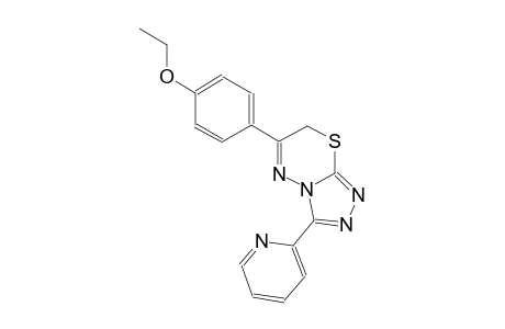 6-(4-ethoxyphenyl)-3-(2-pyridinyl)-7H-[1,2,4]triazolo[3,4-b][1,3,4]thiadiazine