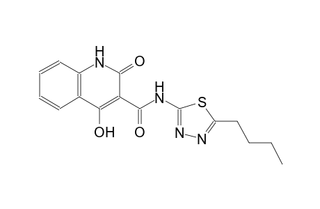 N-(5-butyl-1,3,4-thiadiazol-2-yl)-4-hydroxy-2-oxo-1,2-dihydro-3-quinolinecarboxamide