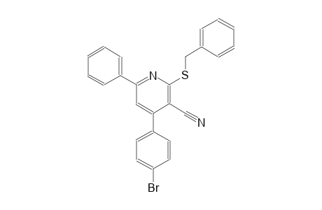 3-pyridinecarbonitrile, 4-(4-bromophenyl)-6-phenyl-2-[(phenylmethyl)thio]-