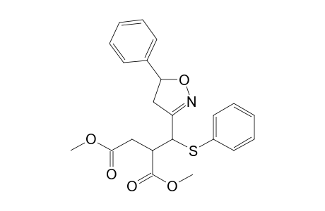3-(1-phenylthio-2,3-di(methoxycarbonyl)propyl)-5-phenyl-4,5-dihydroisoxazole