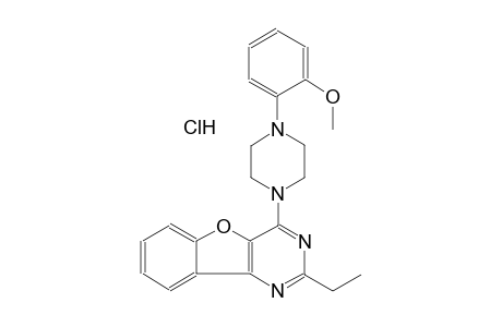 2-ethyl-4-[4-(2-methoxyphenyl)-1-piperazinyl][1]benzofuro[3,2-d]pyrimidine hydrochloride