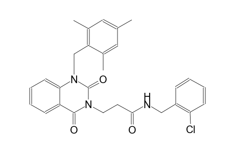 N-(2-chlorobenzyl)-3-(1-(mesitylmethyl)-2,4-dioxo-1,4-dihydro-3(2H)-quinazolinyl)propanamide