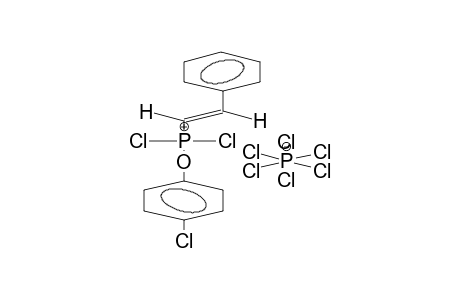STYRYL(PARA-CHLOROPHENOXY)DICHLOROPHOSPHONIUM HEXACHLOROPHOSPHORATE
