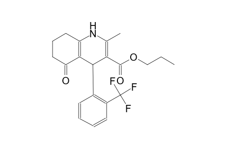 propyl 2-methyl-5-oxo-4-[2-(trifluoromethyl)phenyl]-1,4,5,6,7,8-hexahydro-3-quinolinecarboxylate