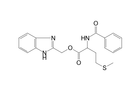 1H-benzimidazol-2-ylmethyl 2-benzamido-4-methylsulfanyl-butanoate
