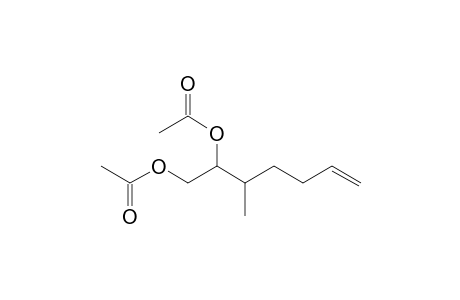 3-Methylhept-6-ene-1,2-diol - diacetate