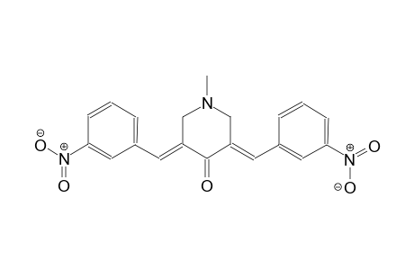 4-piperidinone, 1-methyl-3,5-bis[(3-nitrophenyl)methylene]-, (3E,5E)-