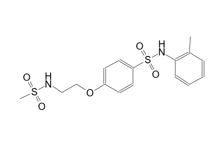 N-(2-methylphenyl)-4-{2-[(methylsulfonyl)amino]ethoxy}benzenesulfonamide