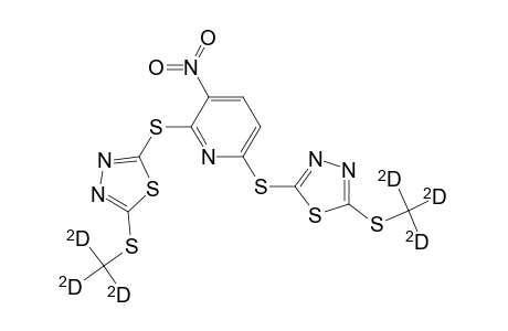 Pyridine, 2,6-bis[[5-(methyl-D3-thio)-1,3,4-thiadiazol-2-yl]thio]-3-nitro-