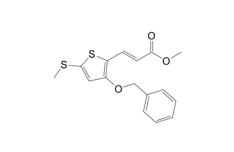 (E)-3-[3-benzoxy-5-(methylthio)-2-thienyl]acrylic acid methyl ester