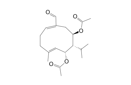(6R,7S,8R)-6,8-Diacetoxy-7-isopropyl-10-formyl-4-methylcycloundeca-4,10(1)-diene