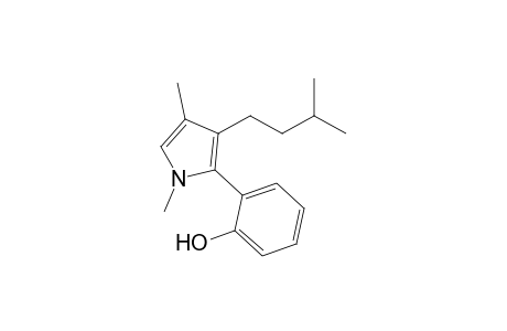1,4-Dimethyl-2-(2-hydroxyphenyl)-3-(3-methylbutyl)pyrrole