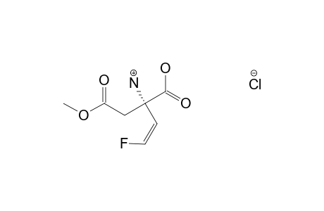 (+/-)-ALPHA-[(2'Z)-FLUOROVINYL]-ASPARTATE-HYDROCHLORIDE