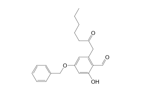 4-benzyloxy-2-hydroxy-6-(2'-oxoheptyl)benzaldehyde